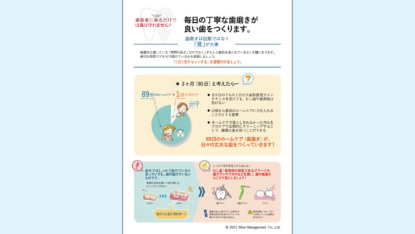 0054_ホームケアの重要性の伝え方【3カ月メンテ患者用】